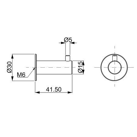Wandhaken aus Edelstahl