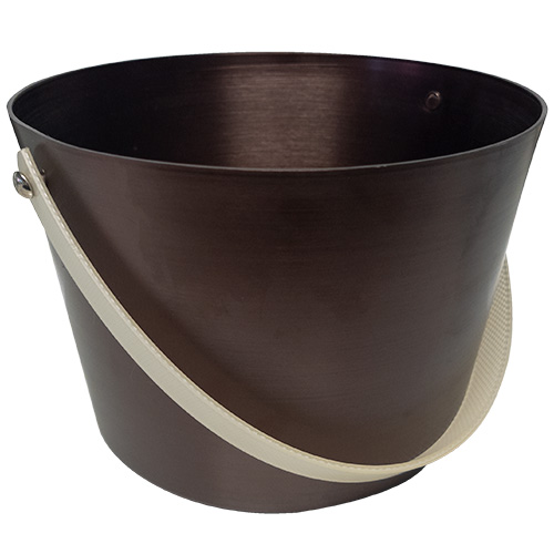 Sauna-Kübel, aubergine-metallic, 5 l