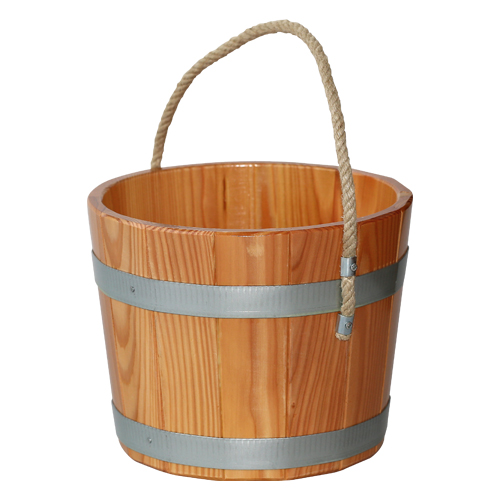 Sauna-Eimer, Lärche, versiegelt, 5 l