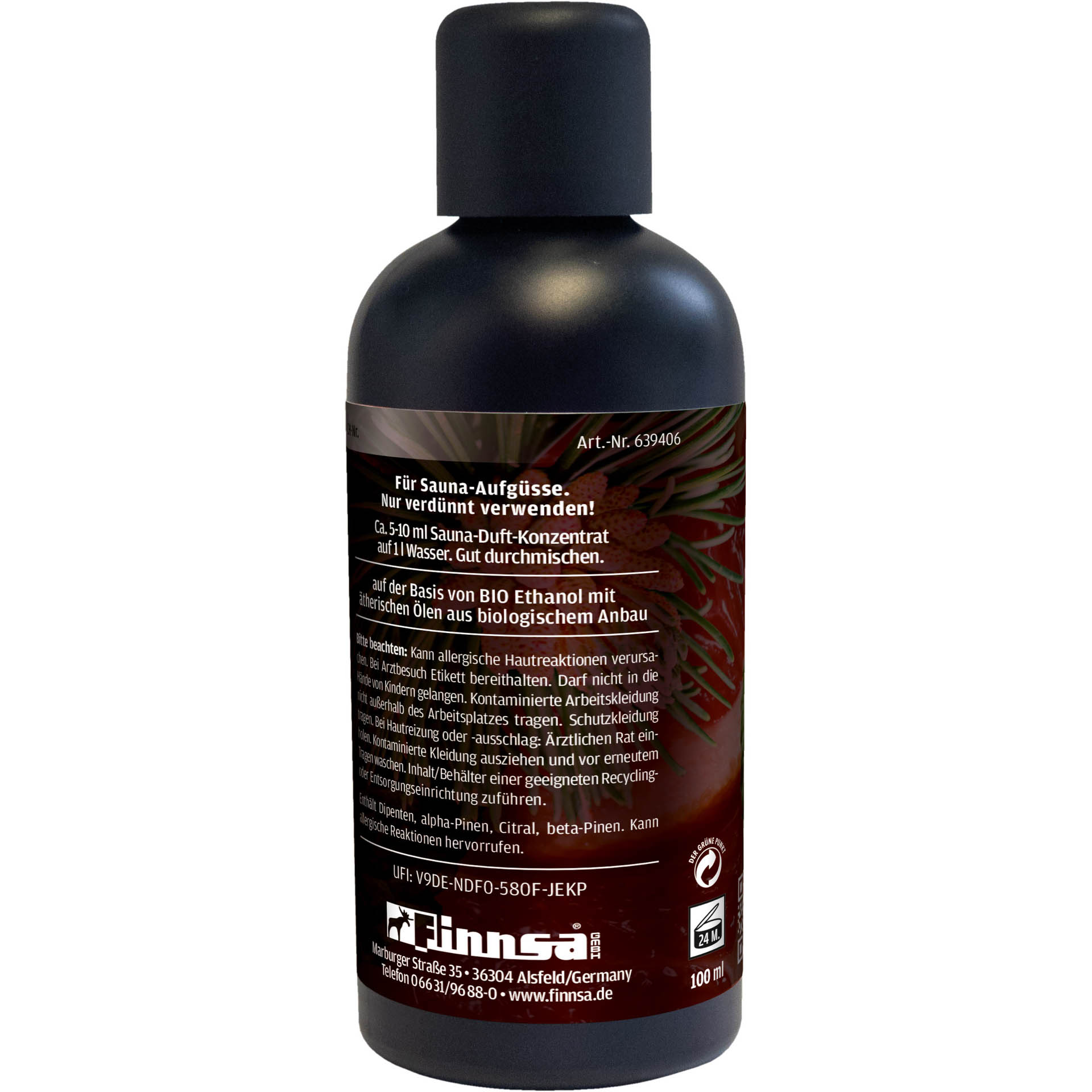 BIO Sauna-Duft Grapefruit/Zirbe/Minze 0,1 l