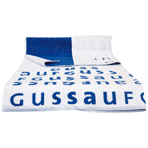 Wedeltuch blau/weiß vom Deutschen Saunabund