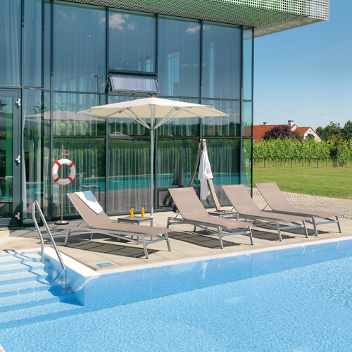 Alu-Stapelliege "Brasil" ohne Armlehnen