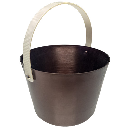 Sauna-Kübel, aubergine-metallic, 5 l