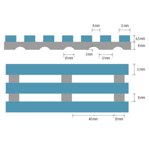 Supergrip-Hygienematte "Soft" 1 m x 1 m