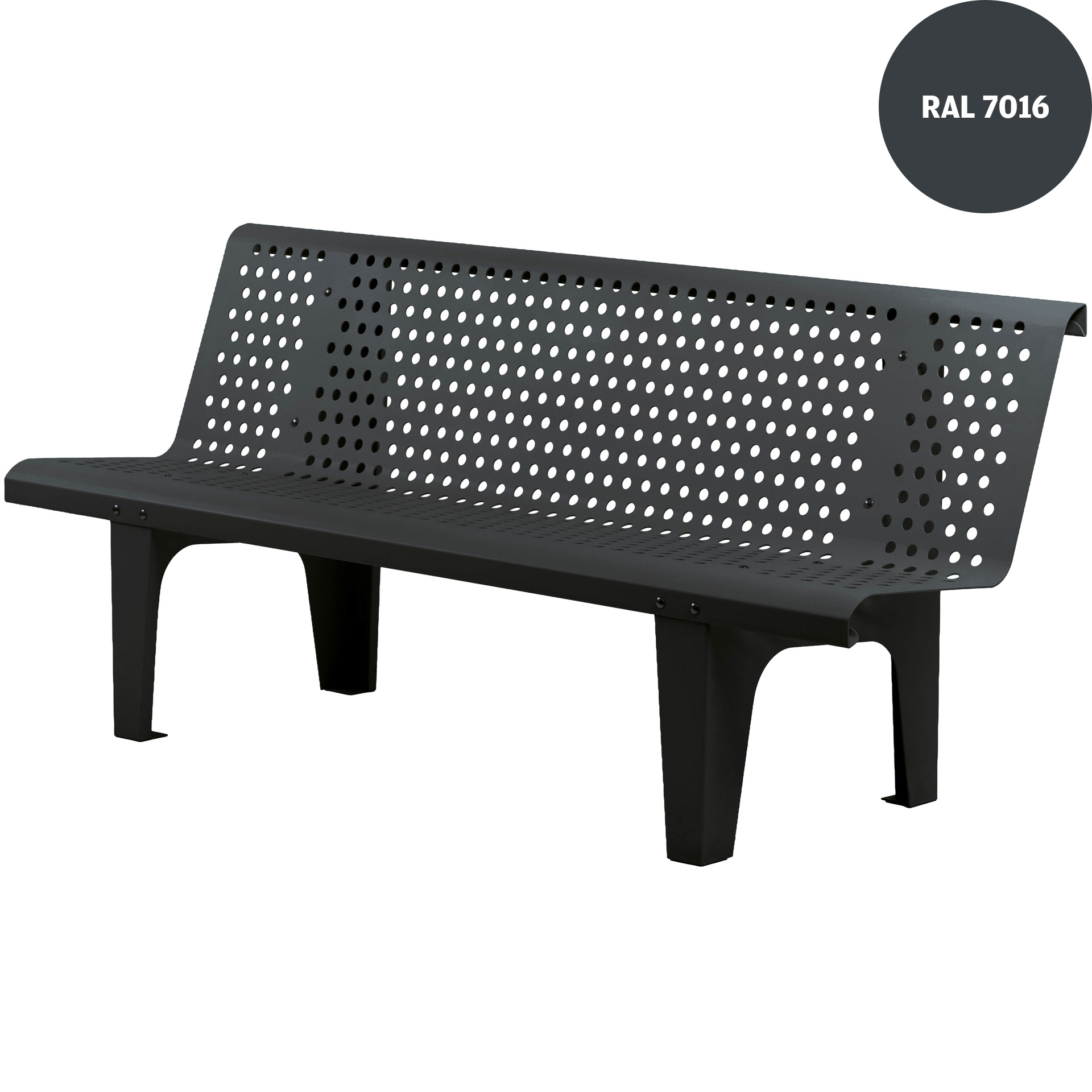 Aluminium-Lochbank LoBa, 180 cm Lochung rund