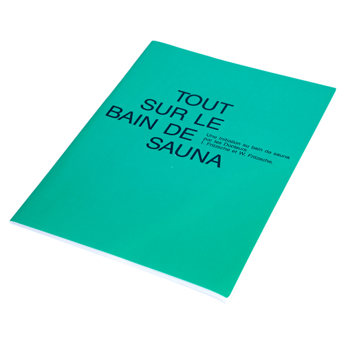 Broschüre "Tout sur le Bain de Sauna"