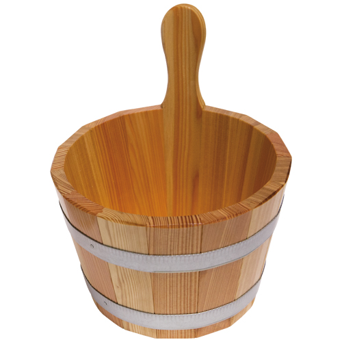 Sauna-Kübel, Lärche, versiegelt, 5 l
