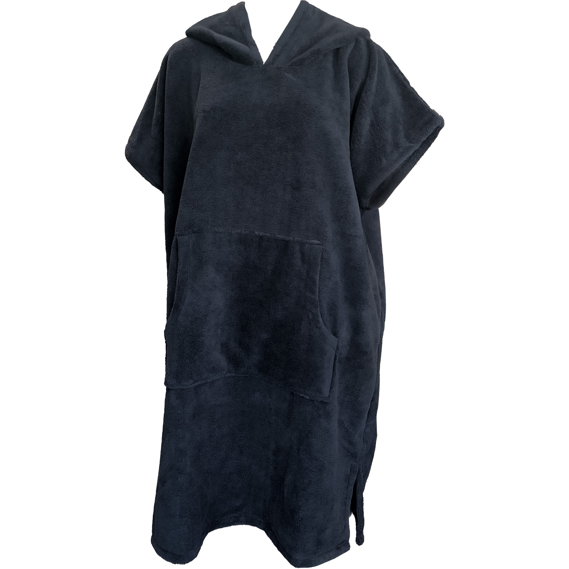 Poncho "Samt", schwarz, S/M