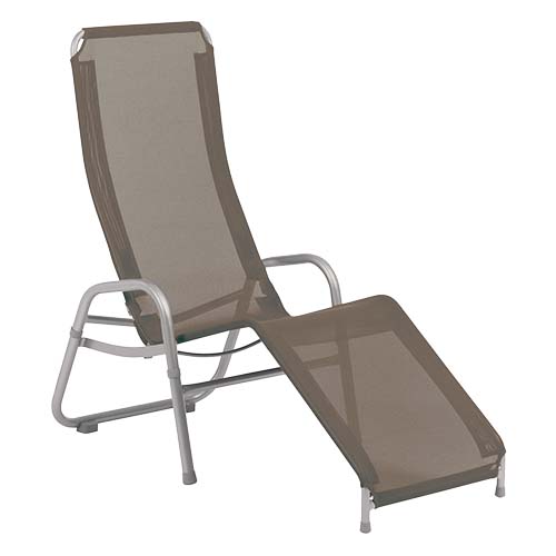 Kippliege "Bermuda PREMIUM NEO" Gestell: platin, Bezug: D86