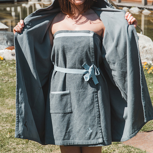 Sarong Classic Maxi, anthrazit, Größe L/XL/XXL