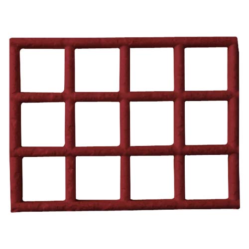 Gitter-Bodenmatte, 80 cm, rubinrot