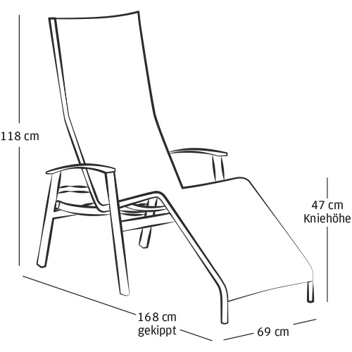 Kippliege "California TOP"