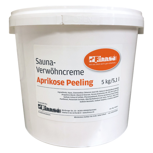 Sauna-Verwöhncreme Aprikose-Peeling 5 kg/5,1 l