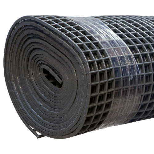 Gitter-Bodenmatte, 100 cm Rolle, grau