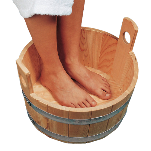 Fußbadewanne "Standard", Lärche, natur, 16 l mit Einsatz