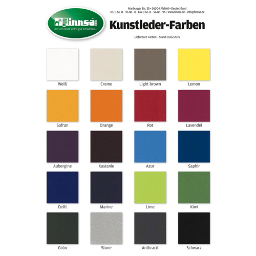 Kunstleder-Halbrolle