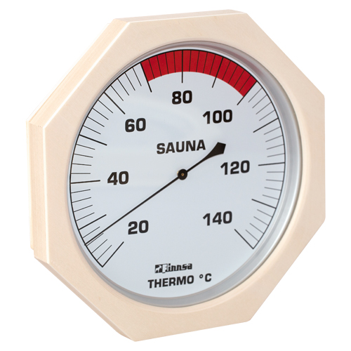 XL-Sauna-Thermometer, achteckig