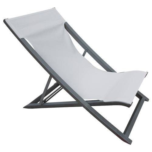 Deckchair Sunset, vulkan-schwarz/grau