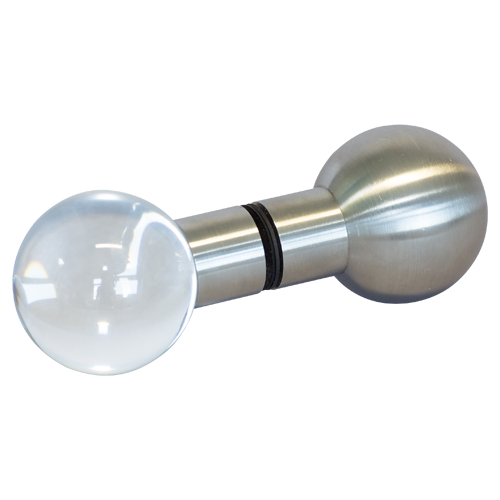 Ball-Kugelgriff, Edelstahl/Glas