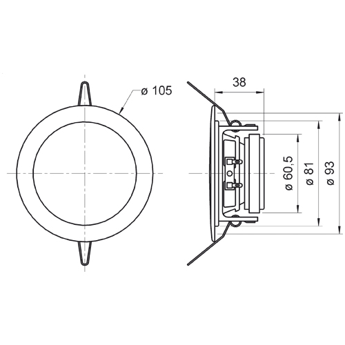 Lautsprecher DL 8 ES, Edelstahl