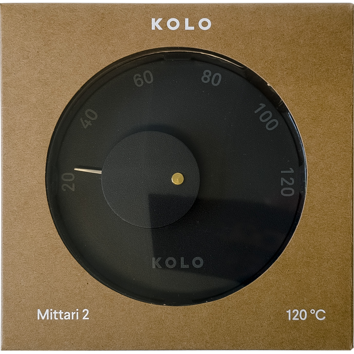 Kolo Thermometer Ø 12 cm, schwarz