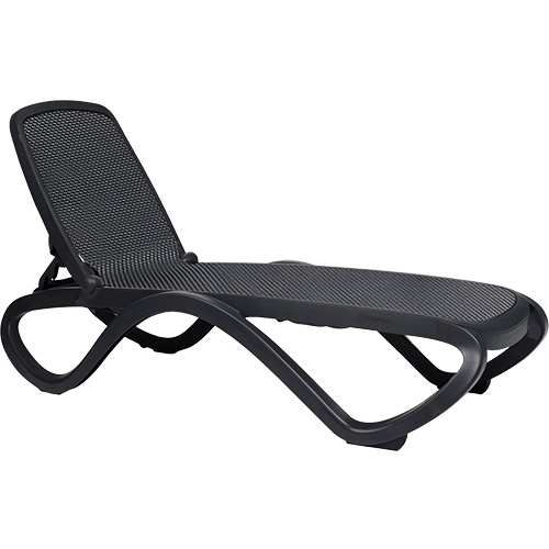 Wellnessliege OMEGA, anthrazit, anthrazit