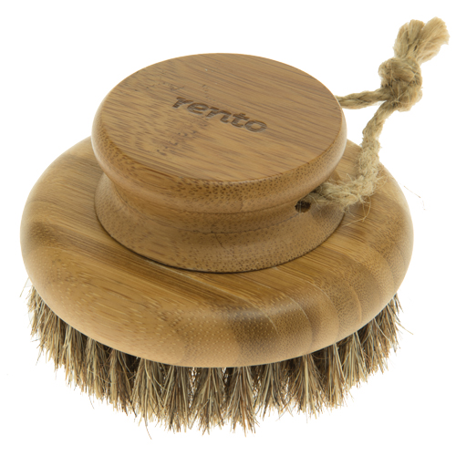 Runde Körperbürste Bambus mit Naturhaar