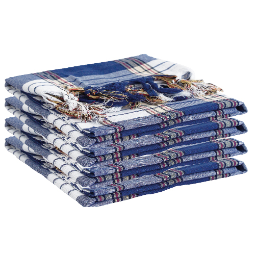 Hamam-Tuch, blau-weiß kariert