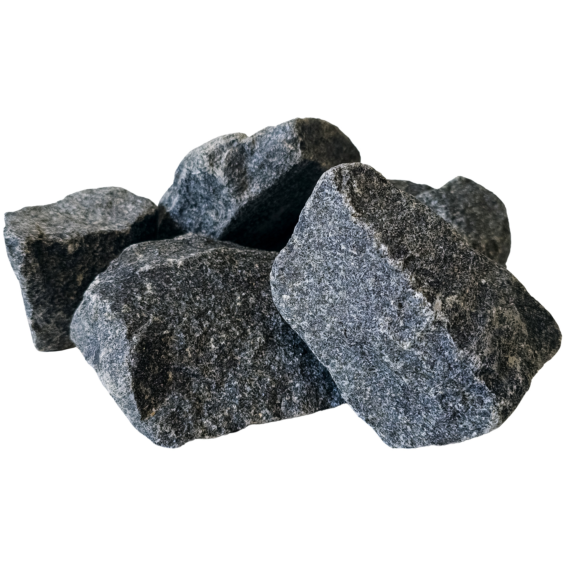 Sauna-Steine, Olivin-Diabas, ca. 10-15 cm, 20 kg