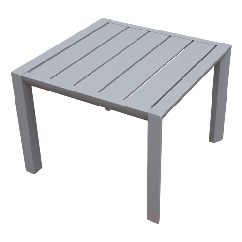 Tisch Sunset, Aluminium, grau