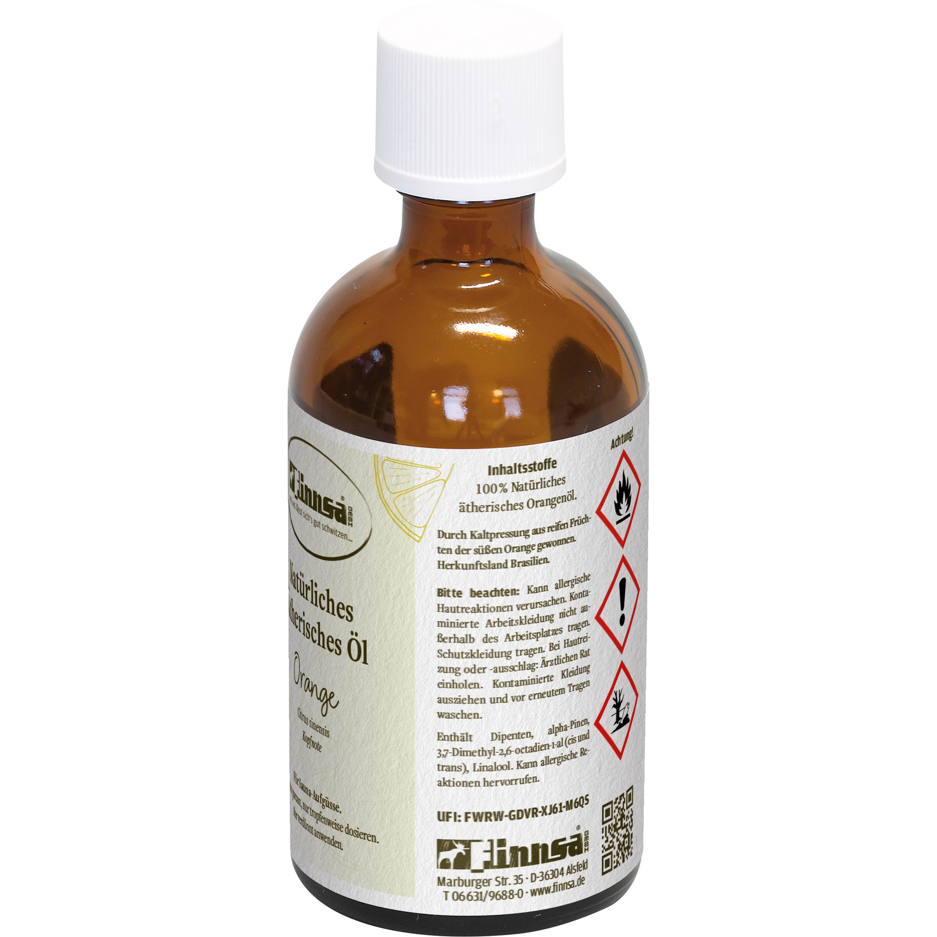 Finnsa ätherisches Öl Orange 0,1 l