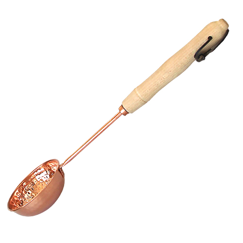 Aufguss-Set Kupfer, Kübel und Kelle