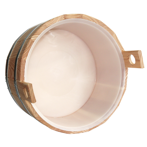 Fußbadewanne "Standard", Lärche, natur, 16 l mit Einsatz