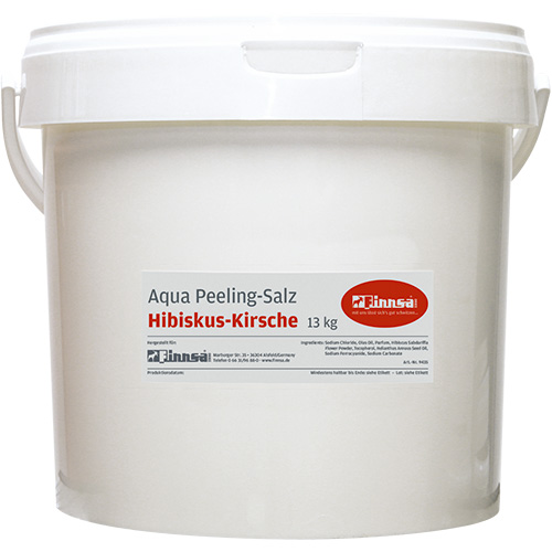 Aqua-Peeling-Salz Hibiskus-Kirsche, 13 kg
