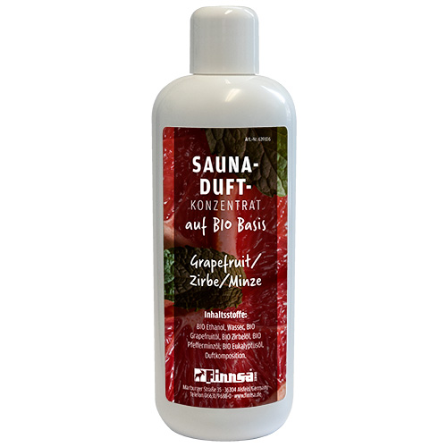 BIO Sauna-Duft Grapefruit/Zirbe/Minze  0,5 l