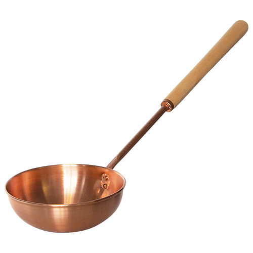 Kupfer-Kelle mit Holzgriff 53 cm, 500 ml