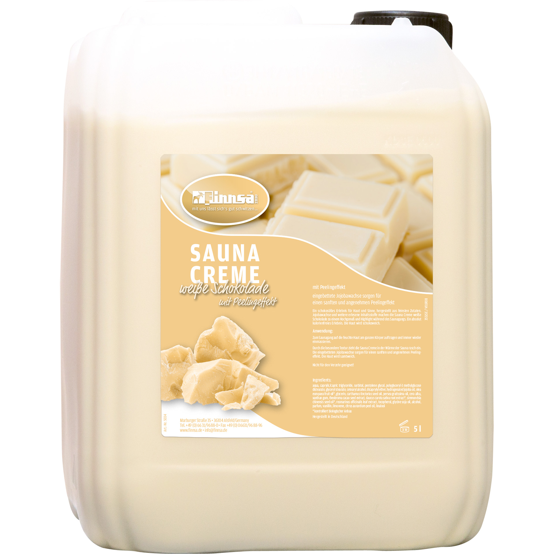 Sauna-Creme Weiße Schokolade 5 l