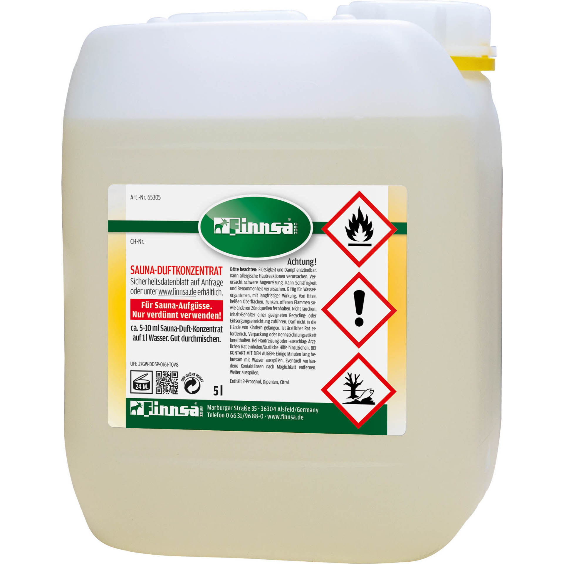 Sauna-Duft Grüne Limone 5 l