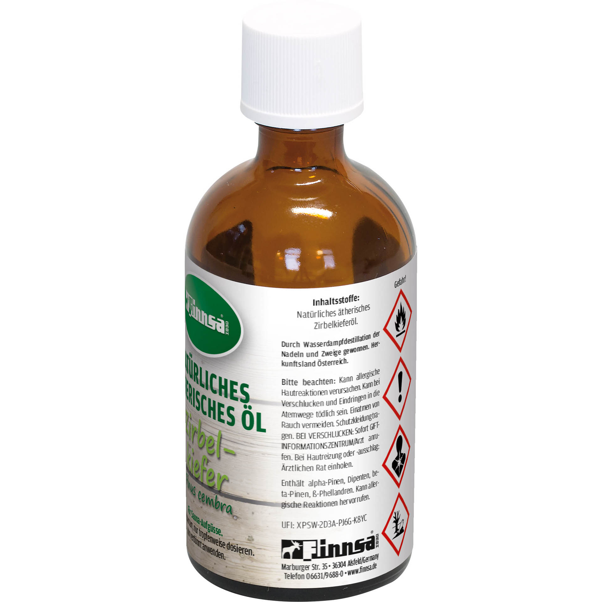 Finnsa ätherisches Öl Zirbelkiefer 0,1 l