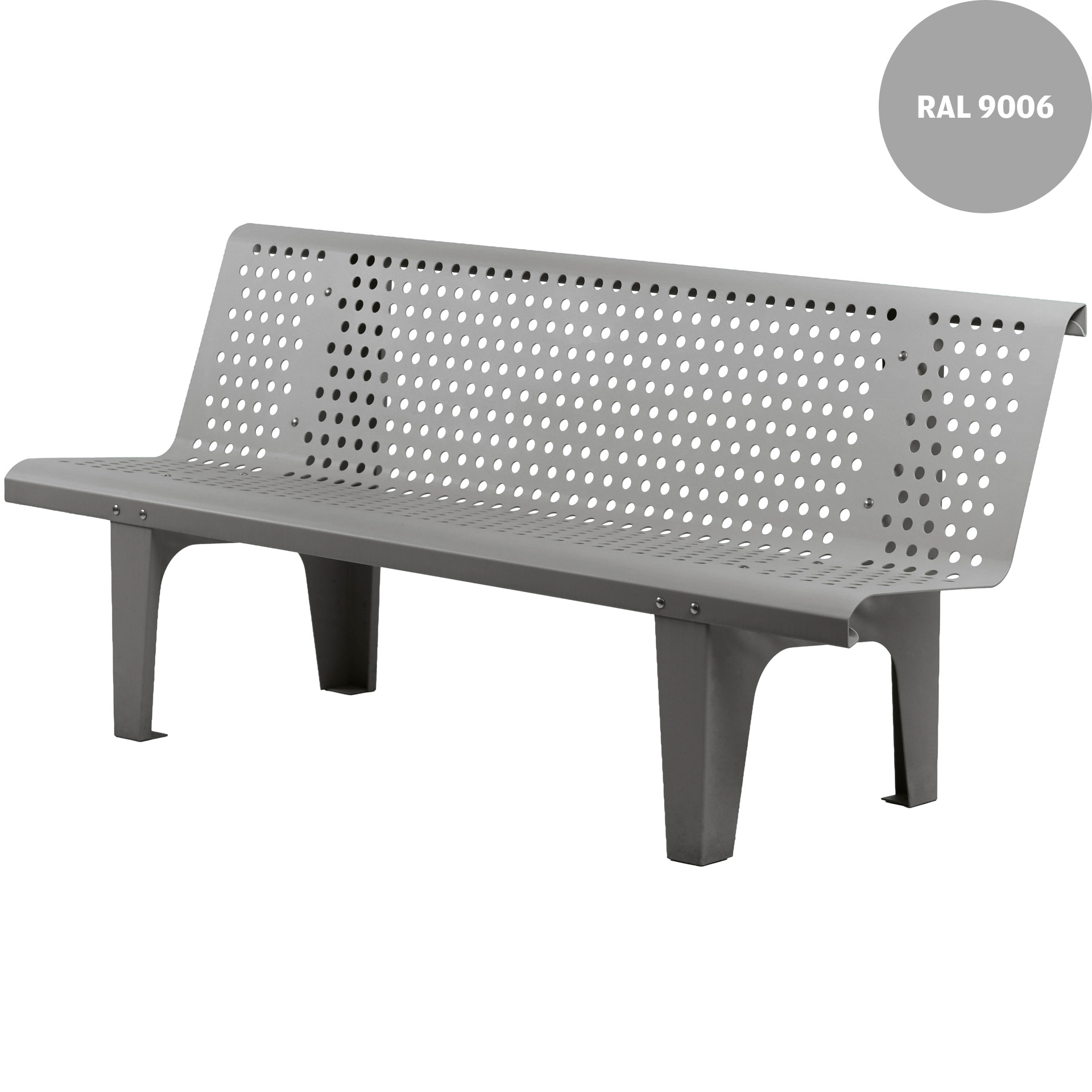 Aluminium-Lochbank LoBa, 180 cm Lochung rund