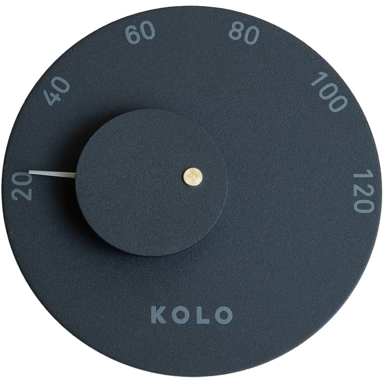 Kolo Thermometer Ø 12 cm, schwarz