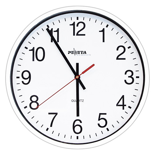 Wanduhr Ø 25 cm, weiß