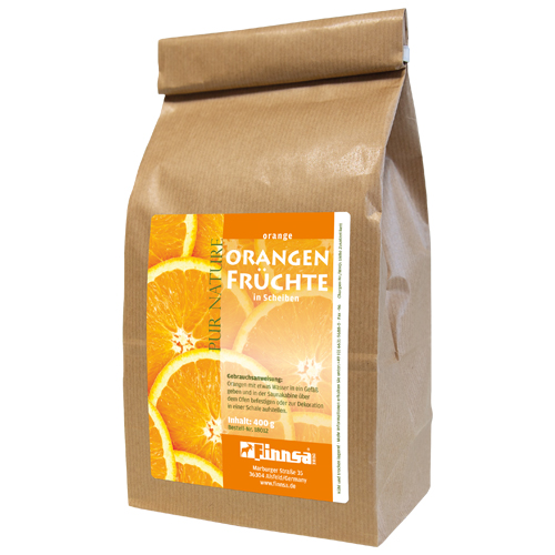 Orangenfrüchte, in Scheiben 400 g