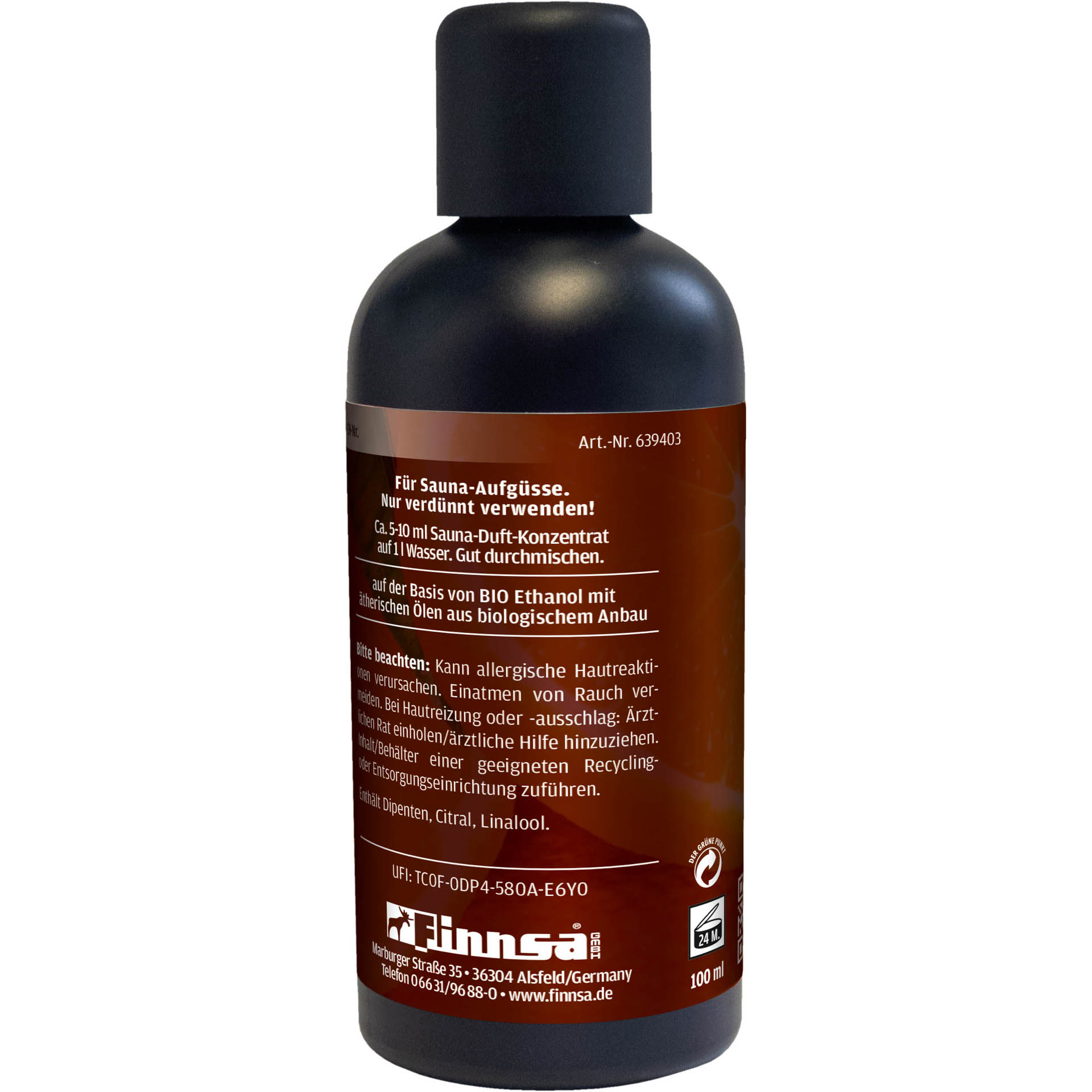 BIO Sauna-Duft Orange 0,1 l
