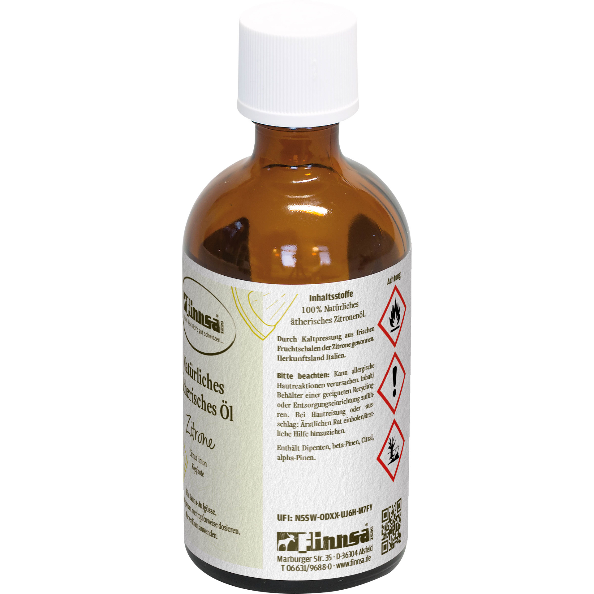 Finnsa ätherisches Öl Zitrone 0,1 l