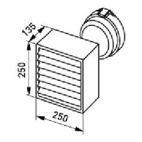 Sauna-Wandleuchte  Quadro