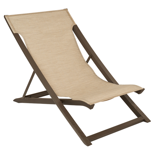 Deckchair Sunset, bronze/braun-meliert
