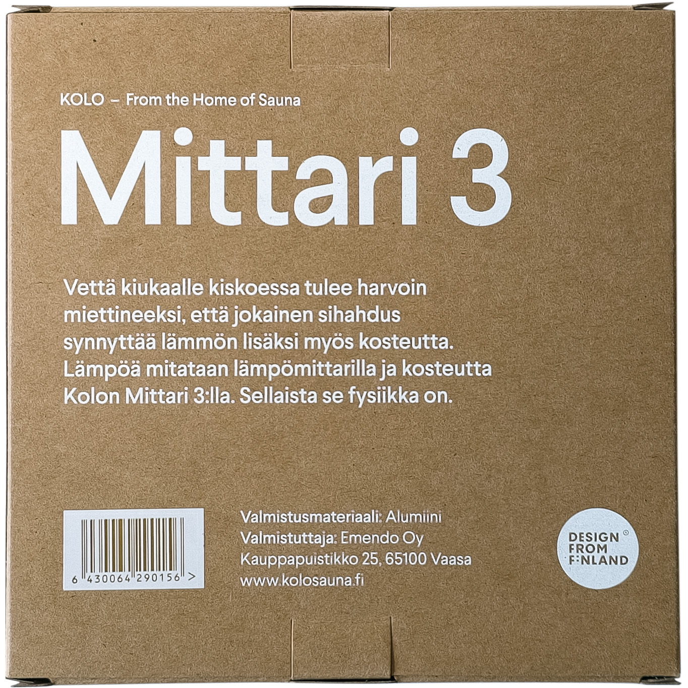 Kolo Hygrometer Ø 12 cm, schwarz