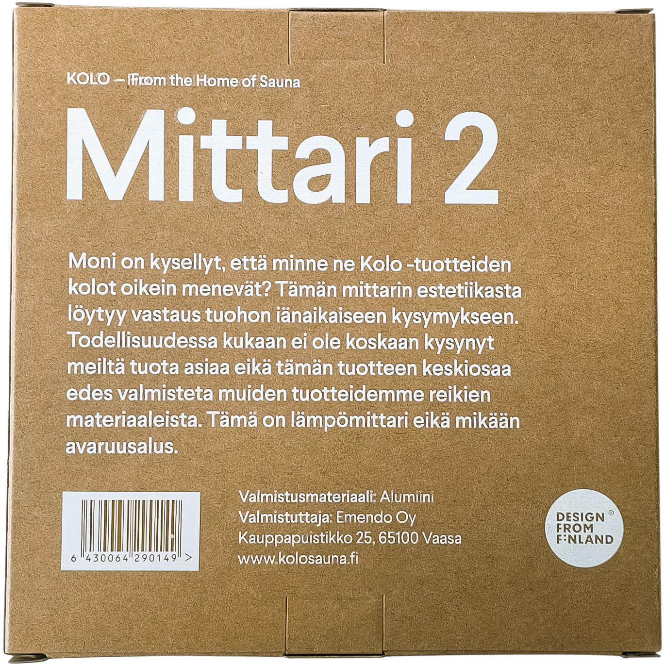 Kolo Thermometer Ø 12 cm, schwarz