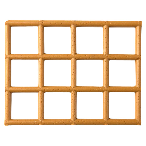 Gitter-Bodenmatte, 100 cm, beige